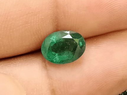 2.56ct Medium Deep Zambian Emerald , 100% Natural Earth Mined Gem. - SMSGEMS 