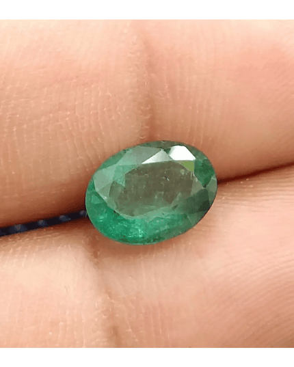 2.56ct Medium Deep Zambian Emerald , 100% Natural Earth Mined Gem. - SMSGEMS 