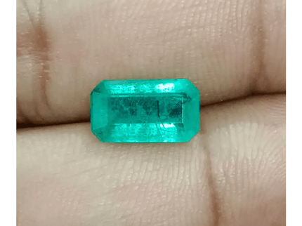 2.60ct Vivid Green Zambian Emerald, Natural Gemstone - SMSGEMS 