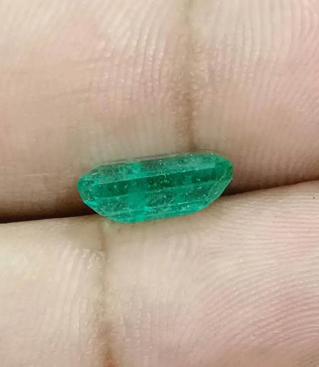 2.60ct Vivid Green Zambian Emerald, Natural Gemstone - SMSGEMS 
