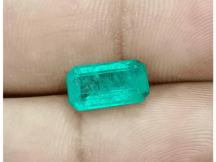 2.60ct Vivid Green Zambian Emerald, Natural Gemstone - SMSGEMS 