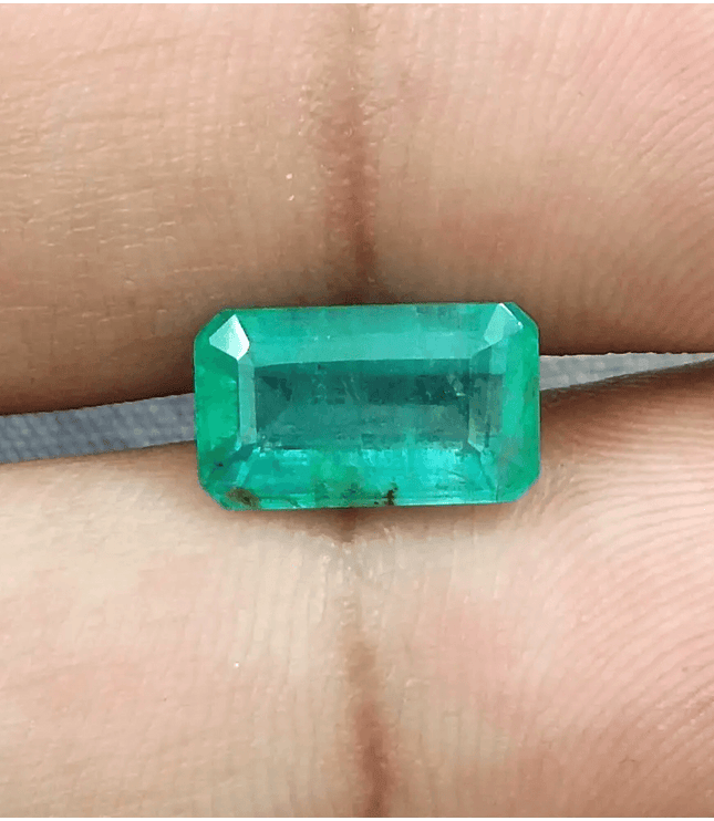 2.63ct Zambian Emerald, 100% Natural Gemstone - SMSGEMS 