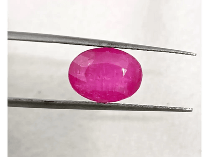 2.63ct Certified Pinkish Red African Ruby, 100% Natural Untreated Gemstone - SMSGEMS 