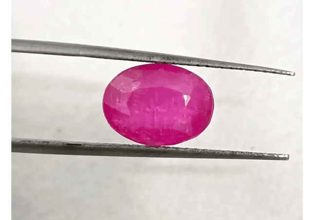 2.63ct Certified Pinkish Red African Ruby, 100% Natural Untreated Gemstone - SMSGEMS 