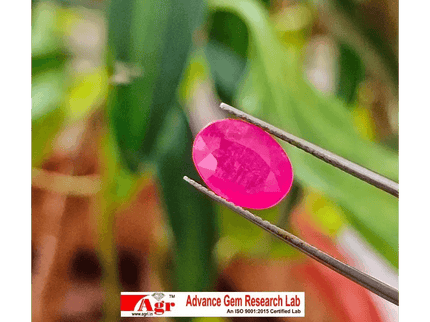 2.63ct Certified Pinkish Red African Ruby, 100% Natural Untreated Gemstone - SMSGEMS 