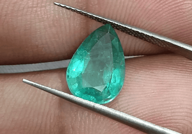 2.63ct Medium Deep Green Zambian Emerald, Natural Earth Mined Gemstone - SMSGEMS 