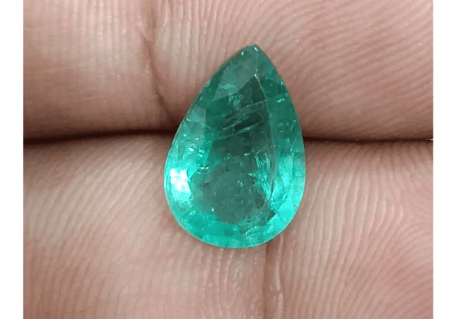 2.63ct Medium Deep Green Zambian Emerald, Natural Earth Mined Gemstone - SMSGEMS 