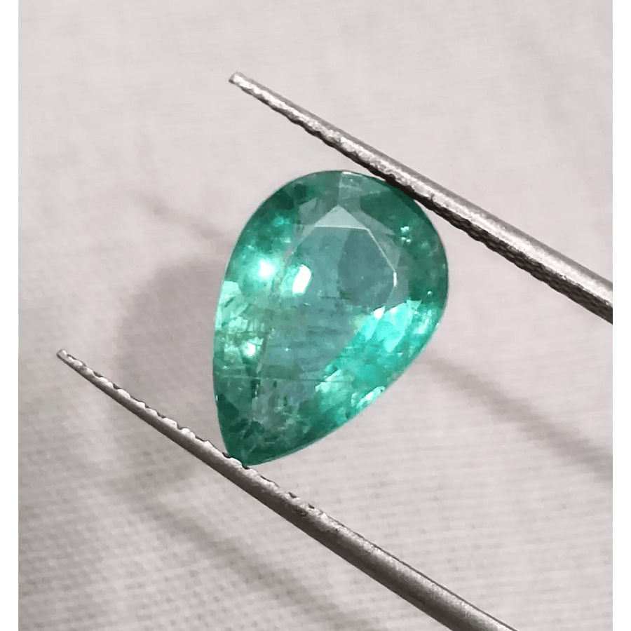 2.63ct Medium Deep Green Zambian Emerald, Natural Earth Mined Gemstone - SMSGEMS 