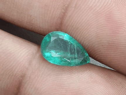 2.63ct Medium Deep Green Zambian Emerald, Natural Earth Mined Gemstone - SMSGEMS 