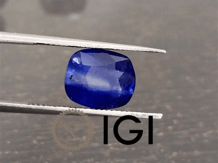 2.68ct IGI Certified Royal Blue Ceylon Sapphire, Natural only heated Earth Mined Gemstone. - SMSGEMS 