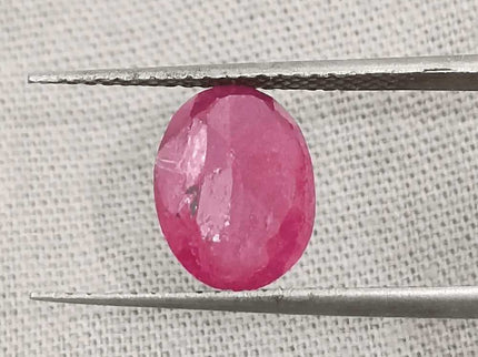2.72ct African Ruby Certified By GSI, Natural Untreated Gemstone - SMSGEMS 