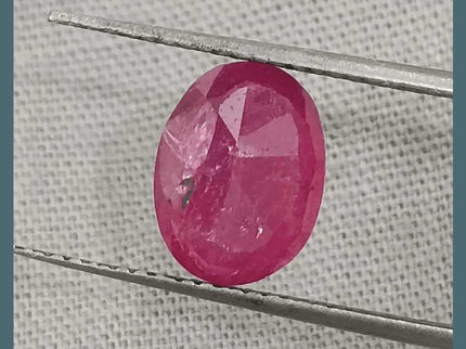 2.72ct African Ruby Certified By GSI, Natural Untreated Gemstone - SMSGEMS 
