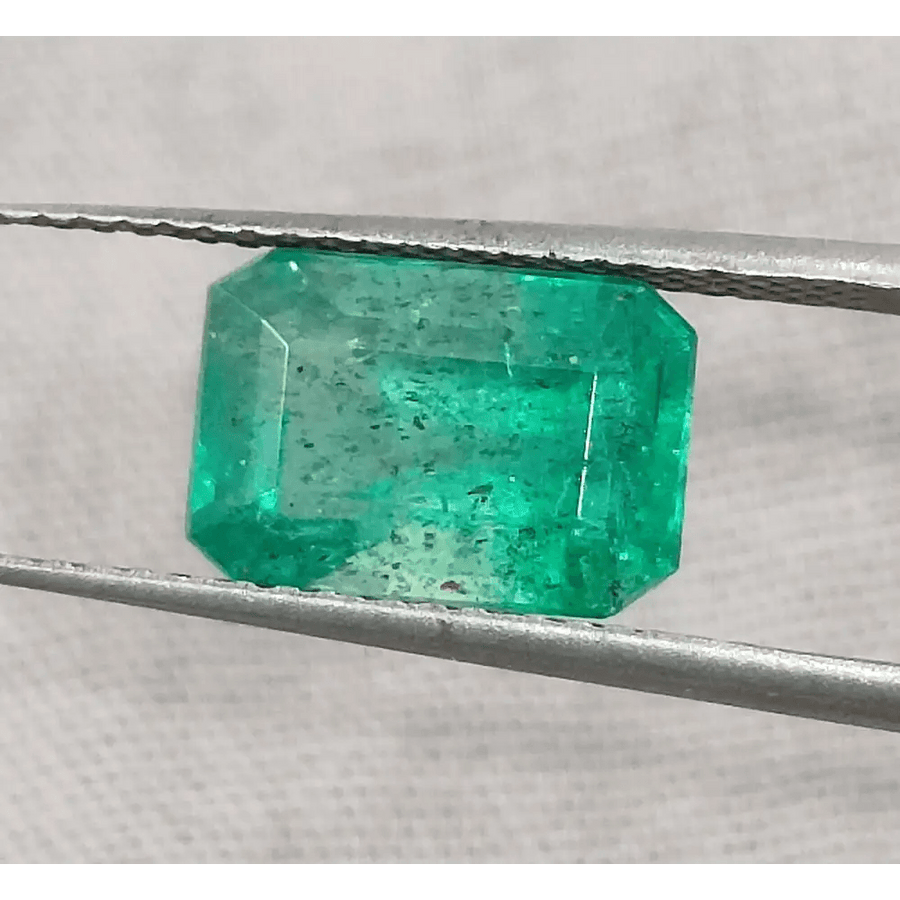 2.76ct Zambian Emerald Certified By GSI, Natural Gemstonr - SMSGEMS 