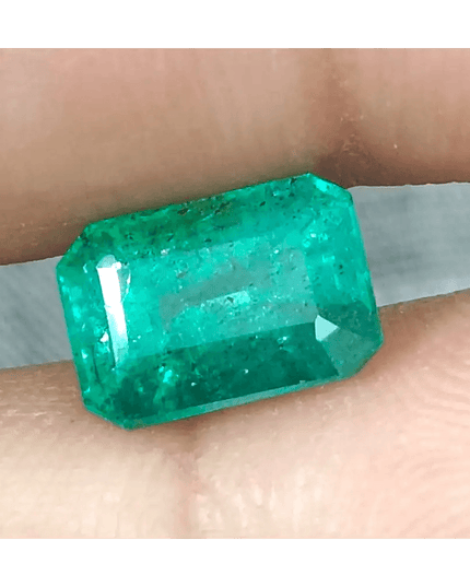 2.76ct Zambian Emerald Certified By GSI, Natural Gemstonr - SMSGEMS 