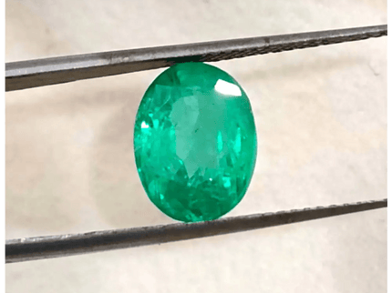 2.80ct Vivid Golden Green Panjshir Emerald , 100% Natural Earth Mined Gemstone - SMSGEMS 