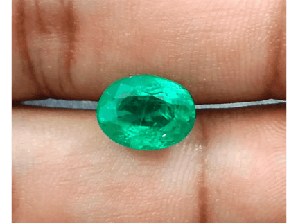 2.80ct Vivid Golden Green Panjshir Emerald , 100% Natural Earth Mined Gemstone - SMSGEMS 