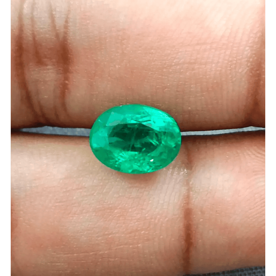 2.80ct Vivid Golden Green Panjshir Emerald , 100% Natural Earth Mined Gemstone - SMSGEMS 