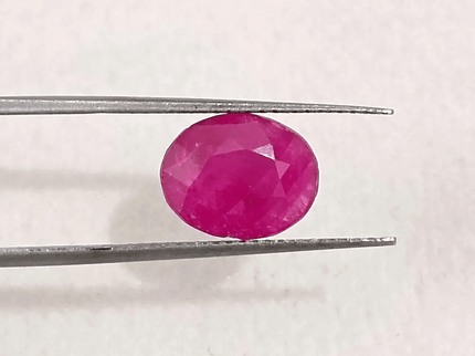 2.87ct Certified Mozambique Ruby, 100% Natural Untreated Gemstone - SMSGEMS 