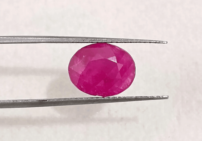 2.87ct Certified Mozambique Ruby, 100% Natural Untreated Gemstone - SMSGEMS 