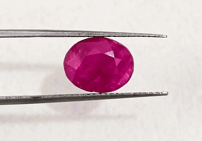 2.87ct Certified Mozambique Ruby, 100% Natural Untreated Gemstone - SMSGEMS 