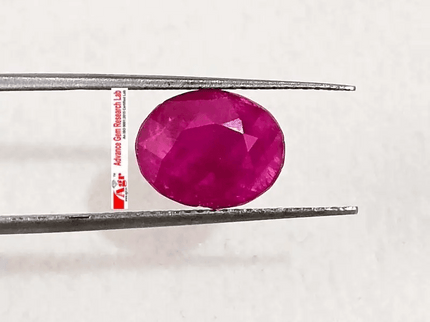 2.87ct Certified Mozambique Ruby, 100% Natural Untreated Gemstone - SMSGEMS 