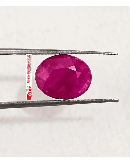 2.87ct Certified Mozambique Ruby, 100% Natural Untreated Gemstone - SMSGEMS 