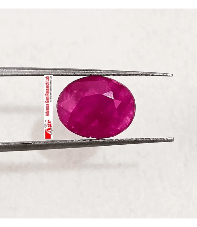 2.87ct Certified Mozambique Ruby, 100% Natural Untreated Gemstone - SMSGEMS 
