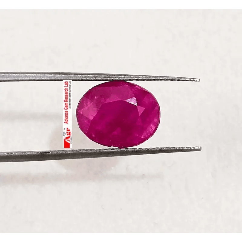 2.87ct Certified Mozambique Ruby, 100% Natural Untreated Gemstone - SMSGEMS 