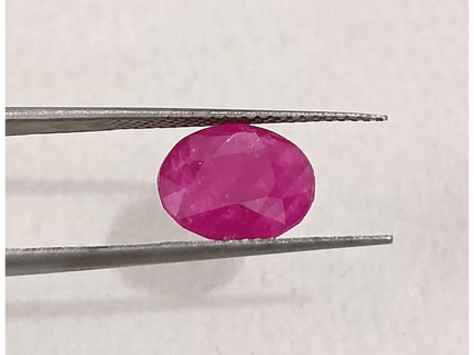 2.87ct Certified Mozambique Ruby, 100% Natural Untreated Gemstone - SMSGEMS 