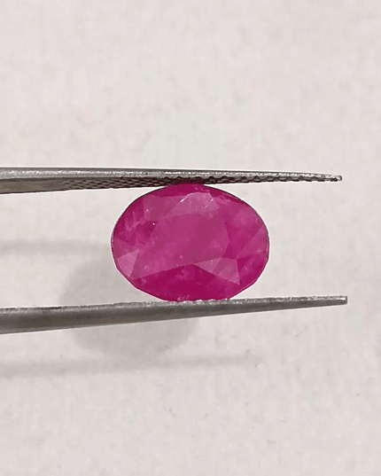 2.87ct Certified Mozambique Ruby, 100% Natural Untreated Gemstone - SMSGEMS 