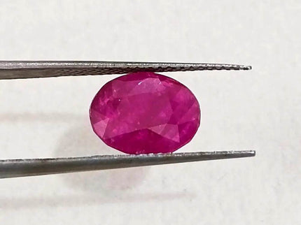2.87ct Certified Mozambique Ruby, 100% Natural Untreated Gemstone - SMSGEMS 