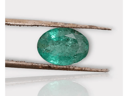 2.88ct Oval Cut Zambian Emerald ,100% Natural Earth Mined Gemstone - SMSGEMS 