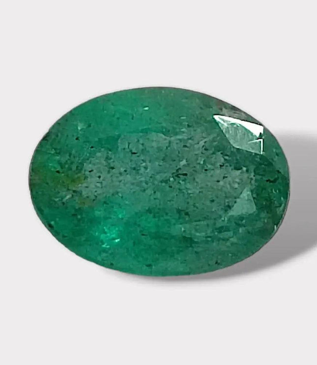 2.88ct Oval Cut Zambian Emerald ,100% Natural Earth Mined Gemstone - SMSGEMS 