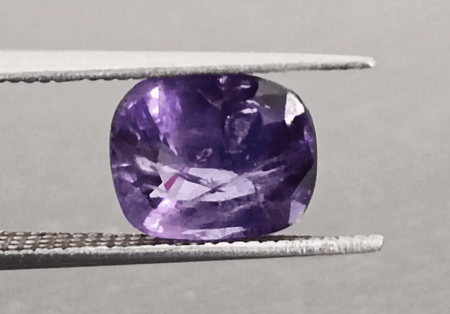2.90ct IGI Certified Beautiful Bi-Color Blue-Purple Ceylon Sapphire, Natural Earth Mined untreated Gemstone - SMSGEMS 