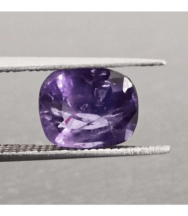 2.90ct IGI Certified Beautiful Bi-Color Blue-Purple Ceylon Sapphire, Natural Earth Mined untreated Gemstone - SMSGEMS 