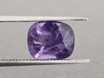2.90ct IGI Certified Beautiful Bi-Color Blue-Purple Ceylon Sapphire, Natural Earth Mined untreated Gemstone - SMSGEMS 