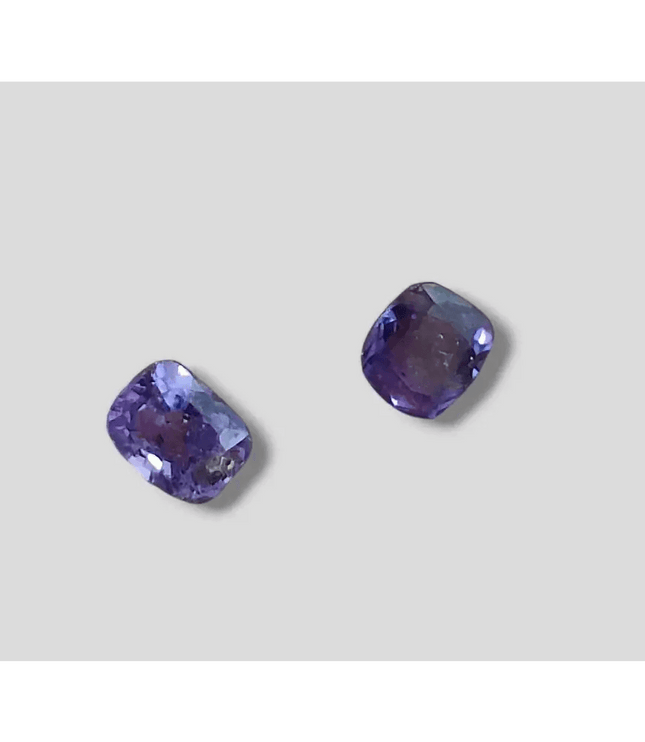 2.91ct/ 2pcs Color Chancing Purple Ceylon Sapphires, Natural Untreated Gemstones - SMSGEMS 