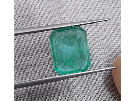 2.92ct Medium Green Zambian Emerald, 100% Natural Earth Mined Gemstone. - SMSGEMS 
