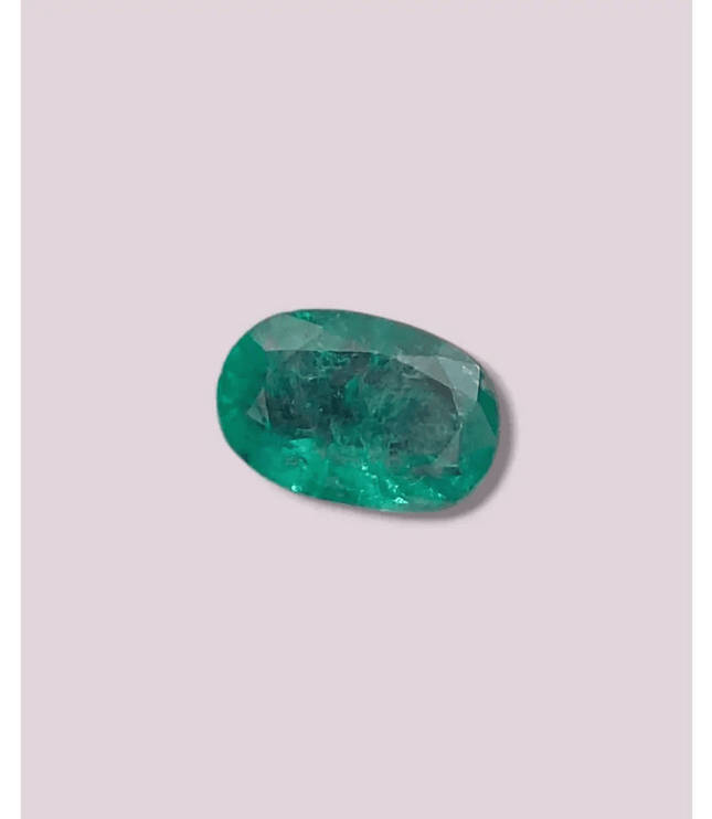 2.93ct Slightly bluish Green Zambian Emerald , 100% Natural Earth Mined Gemstone. - SMSGEMS 