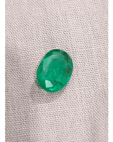 2.94ct Medium Deep Glass Green Swat Emerald, 100% Natural Earth Mined Gemstone - SMSGEMS 
