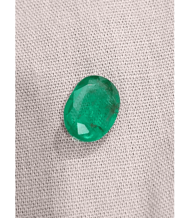 2.94ct Medium Deep Glass Green Swat Emerald, 100% Natural Earth Mined Gemstone - SMSGEMS 