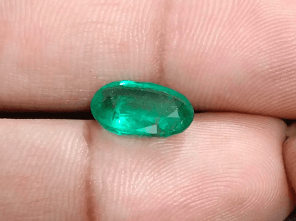 2.94ct Medium Deep Glass Green Swat Emerald, 100% Natural Earth Mined Gemstone - SMSGEMS 