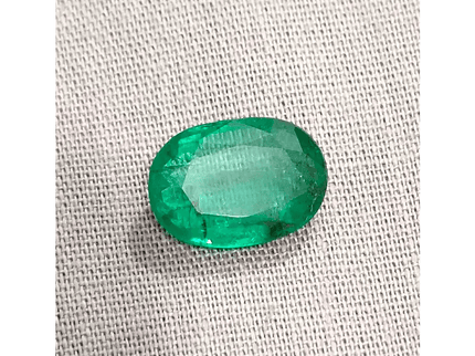2.94ct Medium Deep Glass Green Swat Emerald, 100% Natural Earth Mined Gemstone - SMSGEMS 