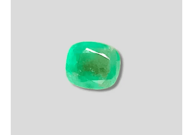 2.95ct Medium Green Cushion Cut Ethiopian Emerald, 100% Natural Earth Mined Gemstone - SMSGEMS 