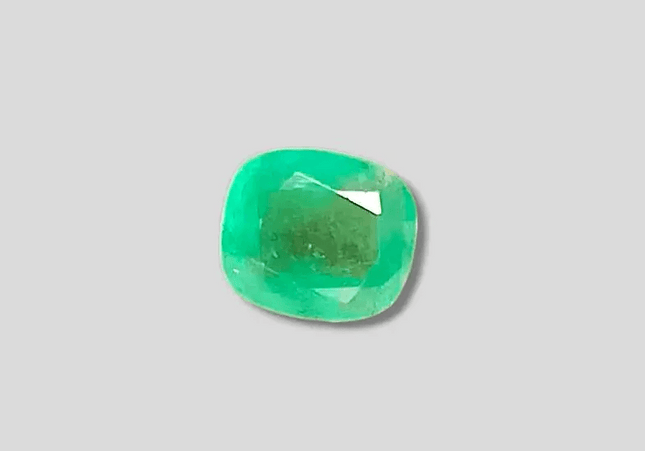 2.95ct Medium Green Cushion Cut Ethiopian Emerald, 100% Natural Earth Mined Gemstone - SMSGEMS 