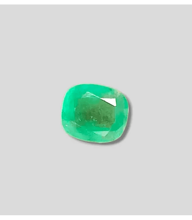 2.95ct Medium Green Cushion Cut Ethiopian Emerald, 100% Natural Earth Mined Gemstone - SMSGEMS 