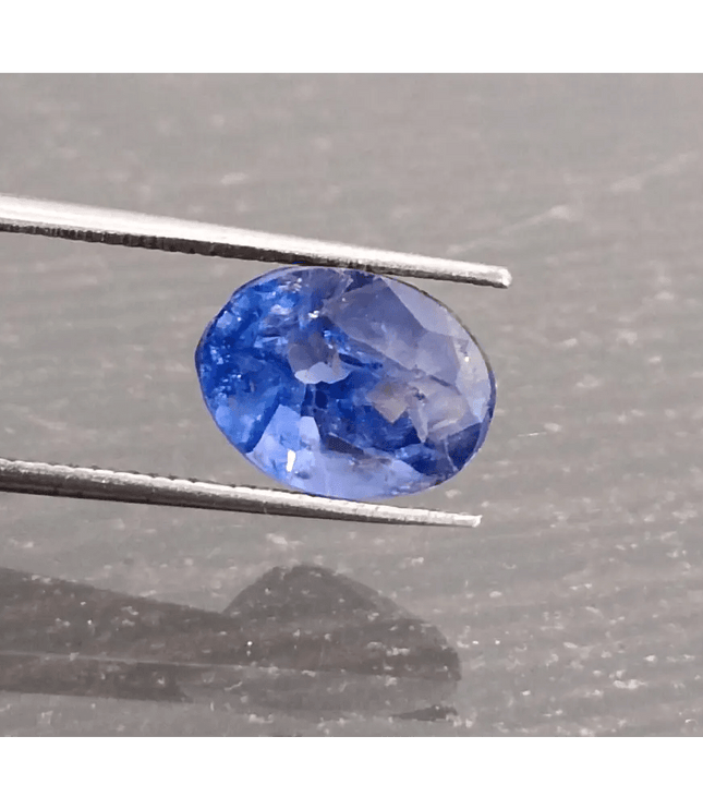 2.98ct IGI Certified Vivid Cornflower Blue Ceylon Sapphire, Natural Gemstone. Only Heat Treatment. - SMSGEMS 