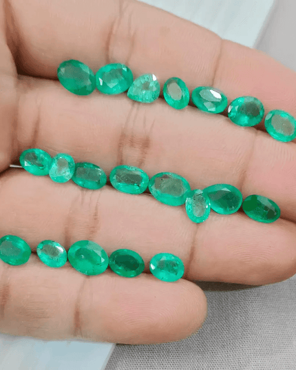 21.66ct Emerald Parcel, 100% Natural Emeralds - SMSGEMS 