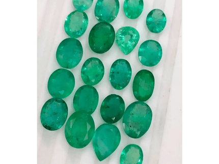 21.66ct Emerald Parcel, 100% Natural Emeralds - SMSGEMS 