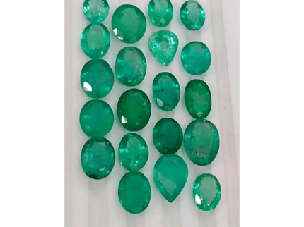 21.66ct Emerald Parcel, 100% Natural Emeralds - SMSGEMS 
